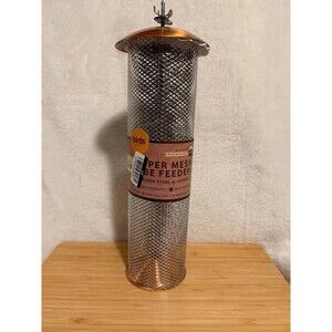 Copper Mesh Tube Bird Feeder for Finches Small Bird Feeder